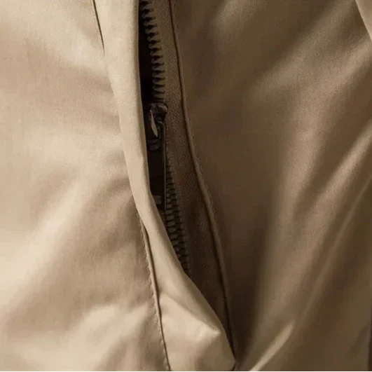 Męska lekka kurtka bomber z zamkiem i ściągaczami